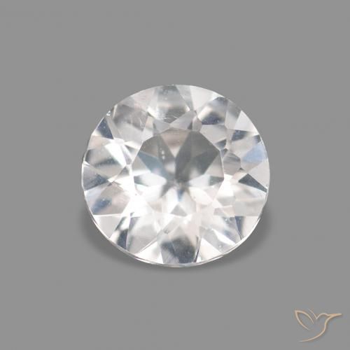 0.21ct وردى فاتح جدا مورغانيتي, دائري, VVS-VS