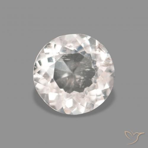 0.44ct وردى فاتح جدا مورغانيتي, دائري, قليلا جدا