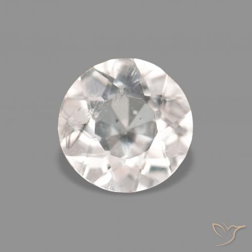 0.30ct وردى فاتح جدا مورغانيتي, دائري, قليلا جدا