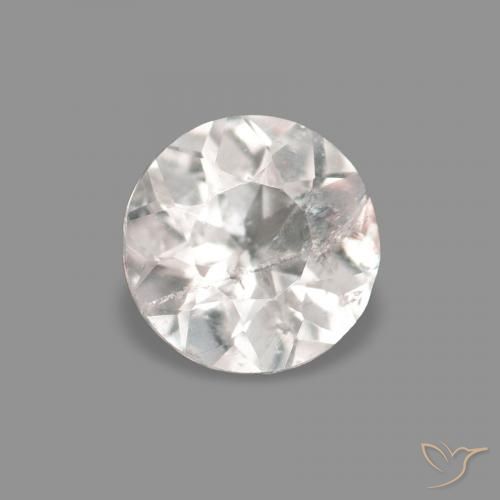 0.18ct وردى فاتح جدا مورغانيتي, دائري, VS-SI