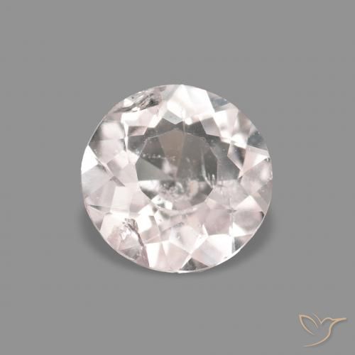 0.36ct وردى فاتح جدا مورغانيتي, دائري, VS-SI