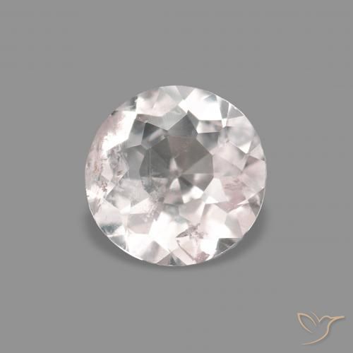 0.36ct وردى فاتح جدا مورغانيتي, دائري, VS-SI