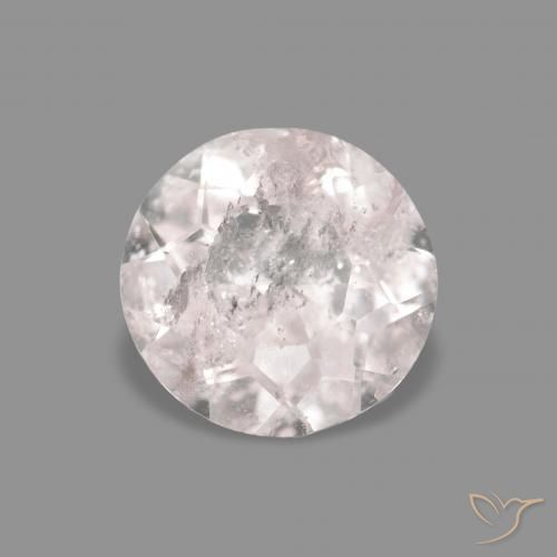 0.42ct وردى فاتح جدا مورغانيتي, دائري, VS-SI