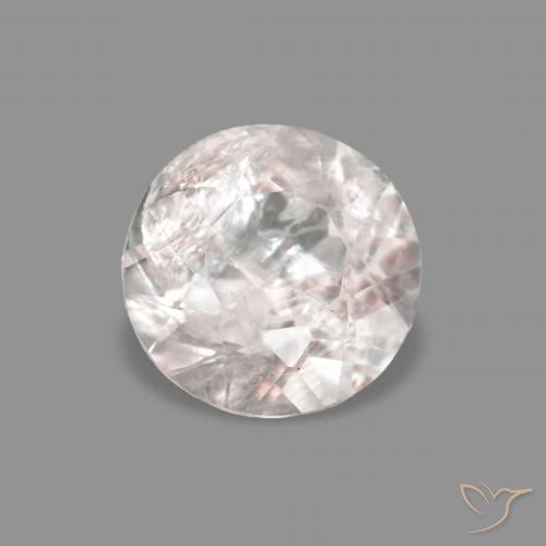 0.40ct وردى فاتح جدا مورغانيتي, دائري, VS-SI