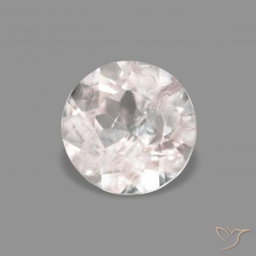 0.40ct وردى فاتح جدا مورغانيتي, دائري, VS-SI