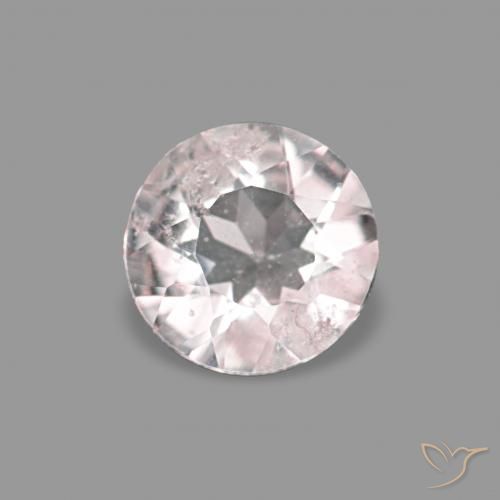 0.16ct وردي فاتح مورغانيتي, دائري, قليلا جدا