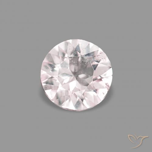 0.24ct وردي فاتح مورغانيتي, دائري, قليلا جدا