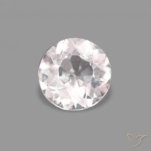 0.29ct وردي فاتح مورغانيتي, دائري, قليلا جدا