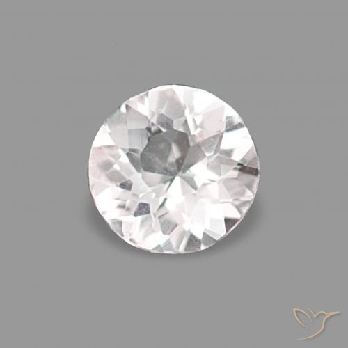 0.12ct وردى فاتح جدا مورغانيتي, دائري, VVS