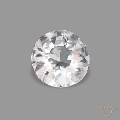 0.16ct وردى فاتح جدا مورغانيتي, دائري, VVS