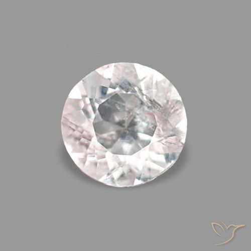 0.21ct وردى فاتح جدا مورغانيتي, دائري, VS-SI