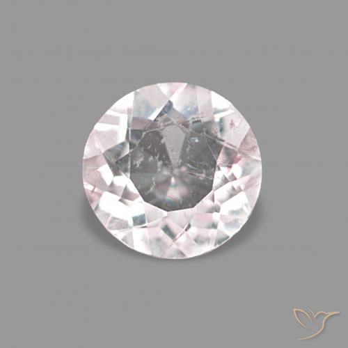0.35ct وردى فاتح جدا مورغانيتي, دائري, VS-SI
