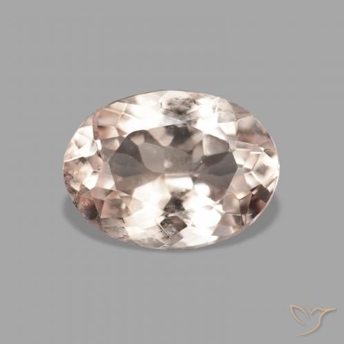 0.95ct طبيعي Medium Light-Pink مورغانيتي, بيضوي, VVS-VS