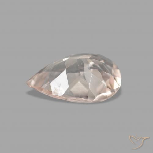 مورغانيتي Medium Light-Pink طبيعي، شكل الكمثرى، 0.78 قيراط، VVS