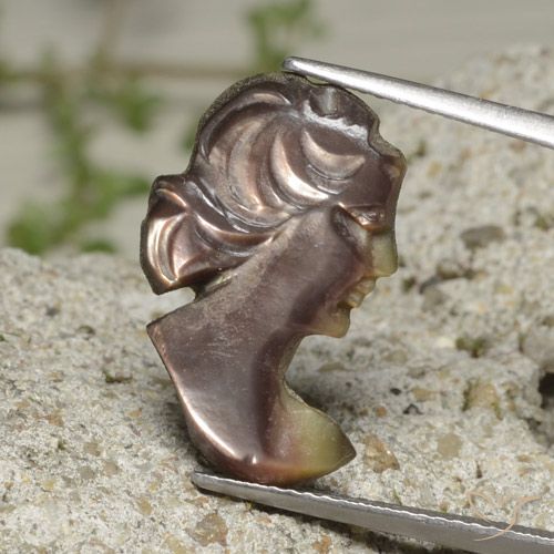 4.43ct طبيعي مدخن أم لؤلؤة, فانسى, غير شفاف
