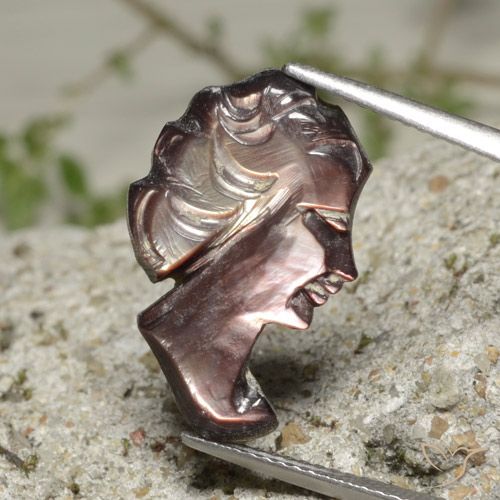 3.90ct طبيعي مدخن أم لؤلؤة, فانسى, غير شفاف