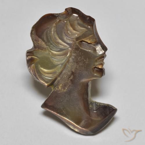 3.67ct طبيعي مدخن أم لؤلؤة, فانسى, غير شفاف