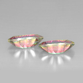 أحجار الكوارتز الغامض أعلى قوس قزح طبيعية، ماركيز، VVS-VS، وزنها  قيراط