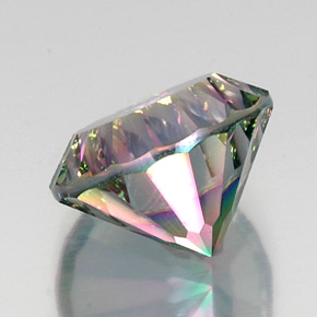 الكوارتز الغامض أعلى قوس قزح طبيعي، قصة دائرى، 12.24 قيراط، VVS-VS