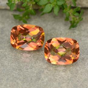 أحجار الكوارتز الغامض متعدد الألوان طبيعية، قطع وسادة، VVS-VS، وزنها 3.46 قيراط