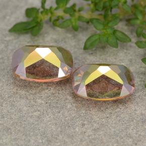 أحجار الكوارتز الغامض متعدد الألوان طبيعية، قطع وسادة، VVS-VS، وزنها 3.36 قيراط