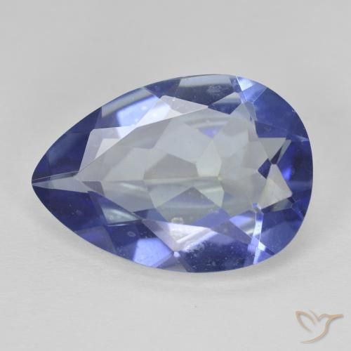 8.68ct طبيعي متعدد الألوان الكوارتز الغامض, شكل الكمثرى, VVS-VS