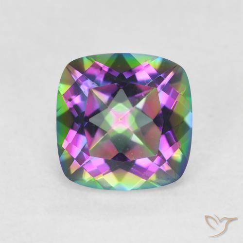 1.40ct طبيعي متعدد الألوان الكوارتز الغامض, وسادة, VVS