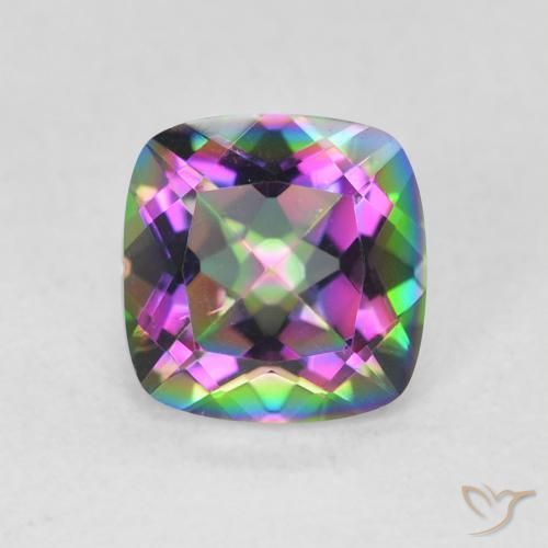 1.40ct طبيعي متعدد الألوان الكوارتز الغامض, وسادة, VVS