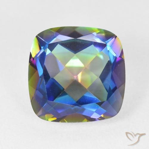 6.91ct طبيعي متعدد الألوان الكوارتز الغامض, وسادة, VVS