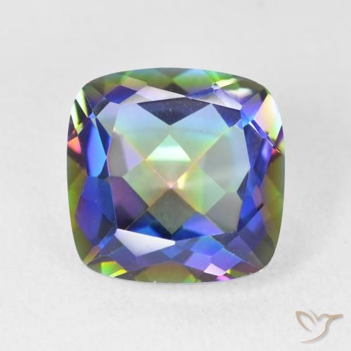 6.64ct طبيعي متعدد الألوان الكوارتز الغامض, وسادة, VVS