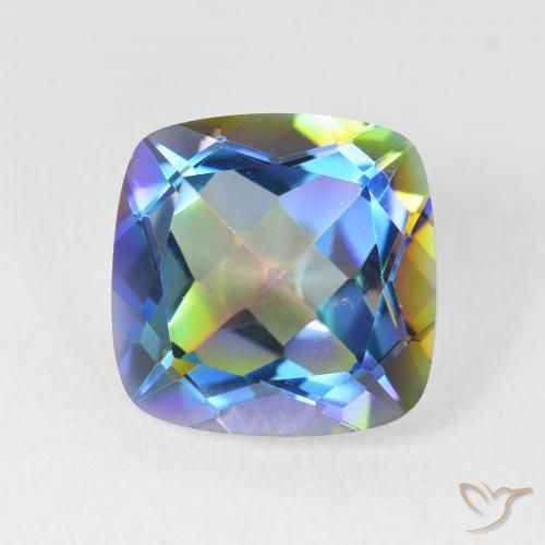 6.98ct طبيعي متعدد الألوان الكوارتز الغامض, وسادة, VVS