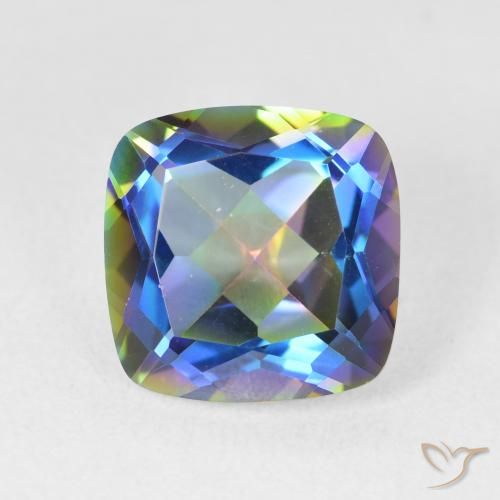6.89ct طبيعي متعدد الألوان الكوارتز الغامض, وسادة, VVS