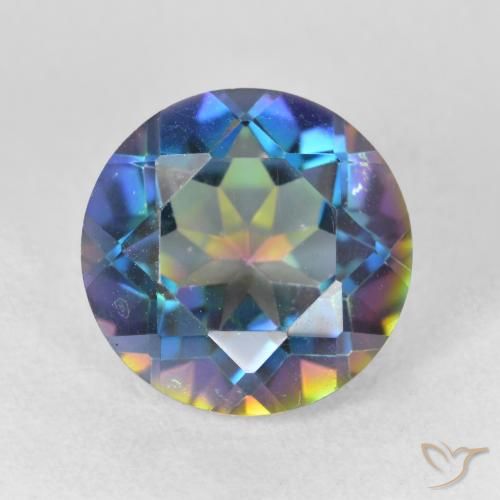 3.33ct طبيعي متعدد الألوان الكوارتز الغامض, دائري, VVS-VS