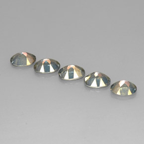 أحجار توباز غامص أزرق طبيعية، قصة بيضاوى، VVS-VS، وزنها  قيراط