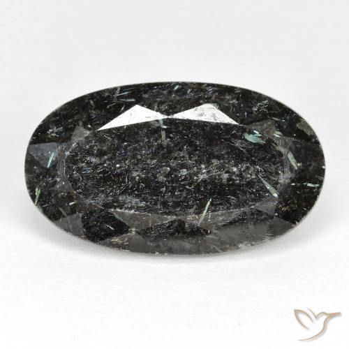 19.24ct طبيعي أسود النوم ميت, بيضوي, غير شفاف