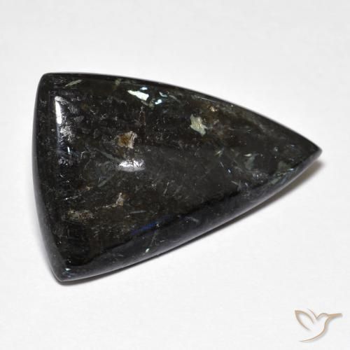 11.28ct طبيعي أسود النوم ميت, مثلثى, غير شفاف