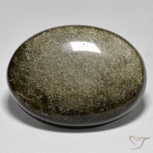 27.68ct طبيعي متعدد الألوان سبج أو أوبسيديان, بيضوي, غير شفاف