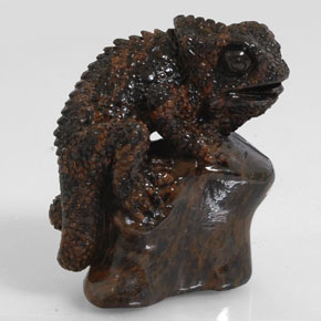 سبج أو أوبسيديان شجرة الماهوغاني طبيعي، شكل خيالي، 168.60 قيراط، غير شفاف