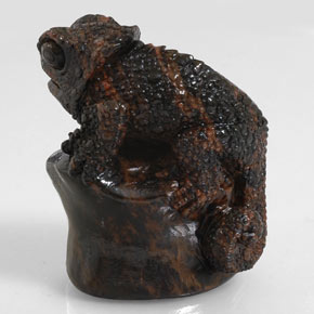 سبج أو أوبسيديان شجرة الماهوغاني طبيعي، شكل خيالي، 168.60 قيراط، غير شفاف