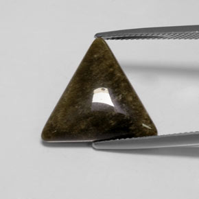 سبج أو أوبسيديان ذهب الشين طبيعي، مثلثى، 6.22 قيراط، غير شفاف