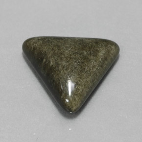 سبج أو أوبسيديان ذهب الشين طبيعي، مثلثى، 4.65 قيراط، غير شفاف