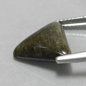 سبج أو أوبسيديان ذهب الشين طبيعي، مثلثى، 4.65 قيراط، غير شفاف