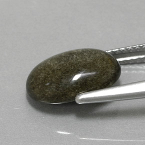 سبج أو أوبسيديان ذهب الشين طبيعي، قصة بيضاوى، 2.30 قيراط، غير شفاف