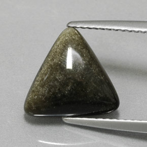 سبج أو أوبسيديان ذهب الشين طبيعي، مثلثى، 2.99 قيراط، غير شفاف