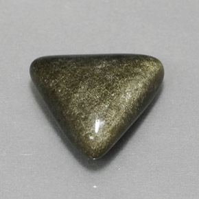 سبج أو أوبسيديان ذهب الشين طبيعي، مثلثى، 2.99 قيراط، غير شفاف