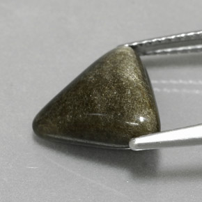 سبج أو أوبسيديان ذهب الشين طبيعي، مثلثى، 2.99 قيراط، غير شفاف