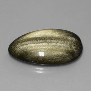 سبج أو أوبسيديان بادبارادسشا طبيعي، شكل الكمثرى، 33.67 قيراط، غير شفاف