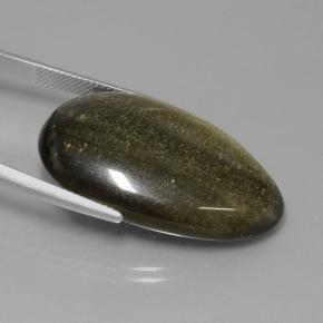 سبج أو أوبسيديان بادبارادسشا طبيعي، شكل الكمثرى، 33.67 قيراط، غير شفاف