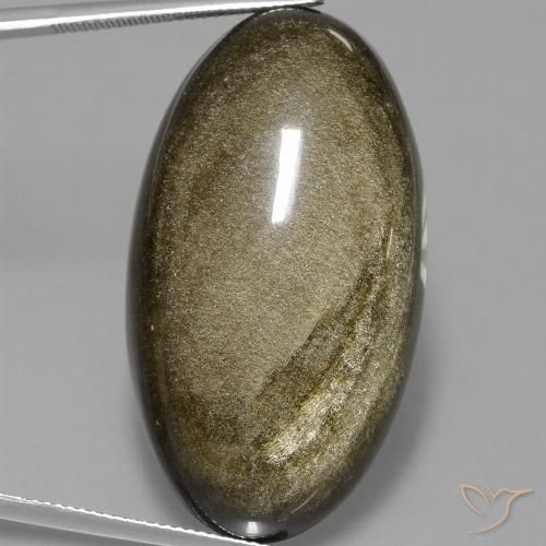 57.34ct طبيعي متعدد الألوان سبج أو أوبسيديان, بيضوي, غير شفاف
