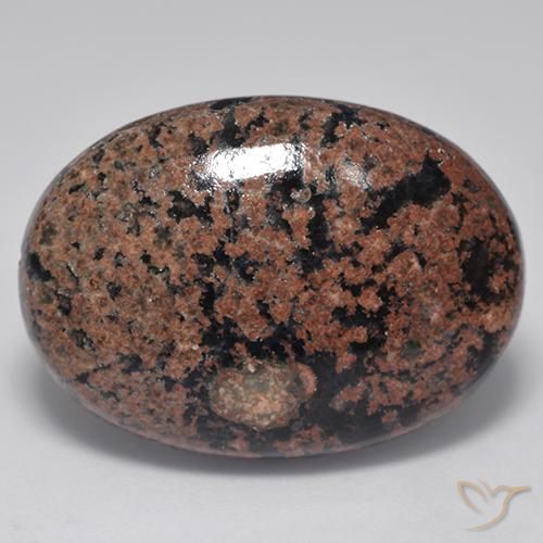 22.85ct طبيعي متعدد الألوان سبج أو أوبسيديان, بيضوي, غير شفاف